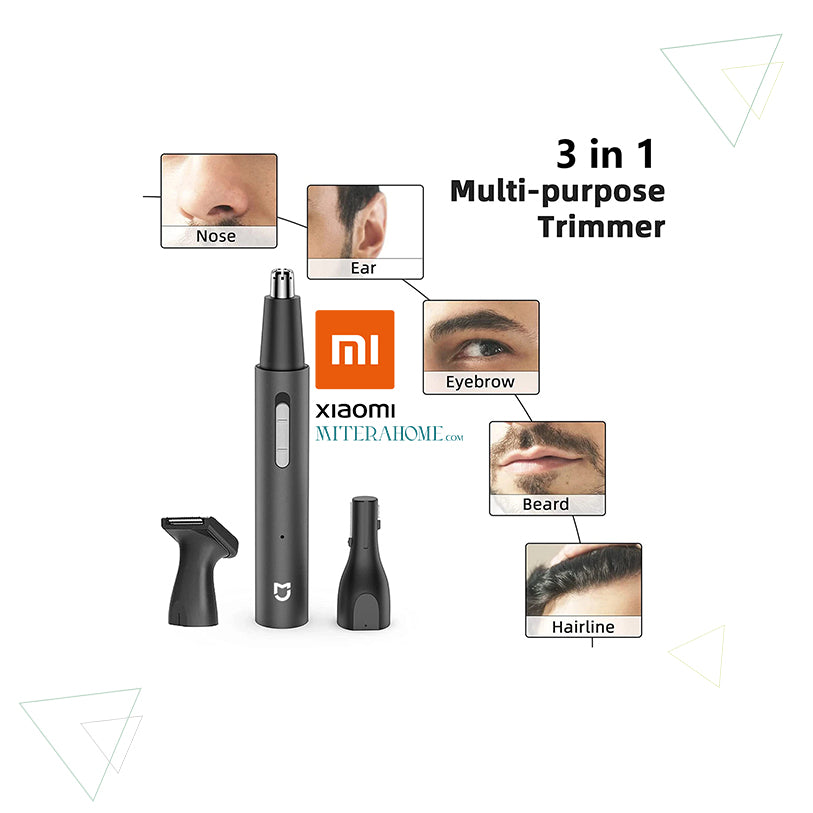 2024's Essential Grooming Tool: Xiaomi Mijia Electric Nose & Ear Hair Trimmer - Effortlessly Manage Nose, Ear, and Facial Hair with Precision.