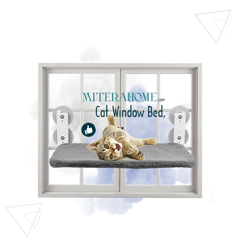 Cordless Cat Hammock - Window-Mounted & Foldable Climbing Frame